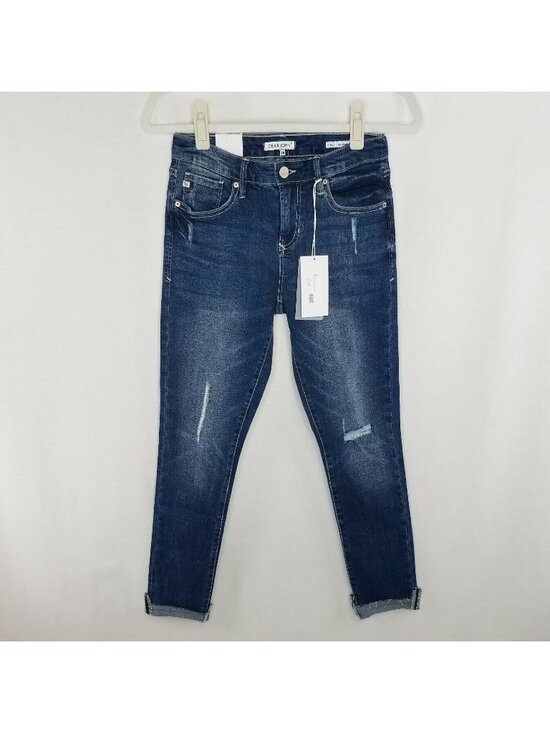 Dear John Denim - Dear John Women's Size 25 Jeans Gisele High Waisted Skinny Raw Hem Step Hem